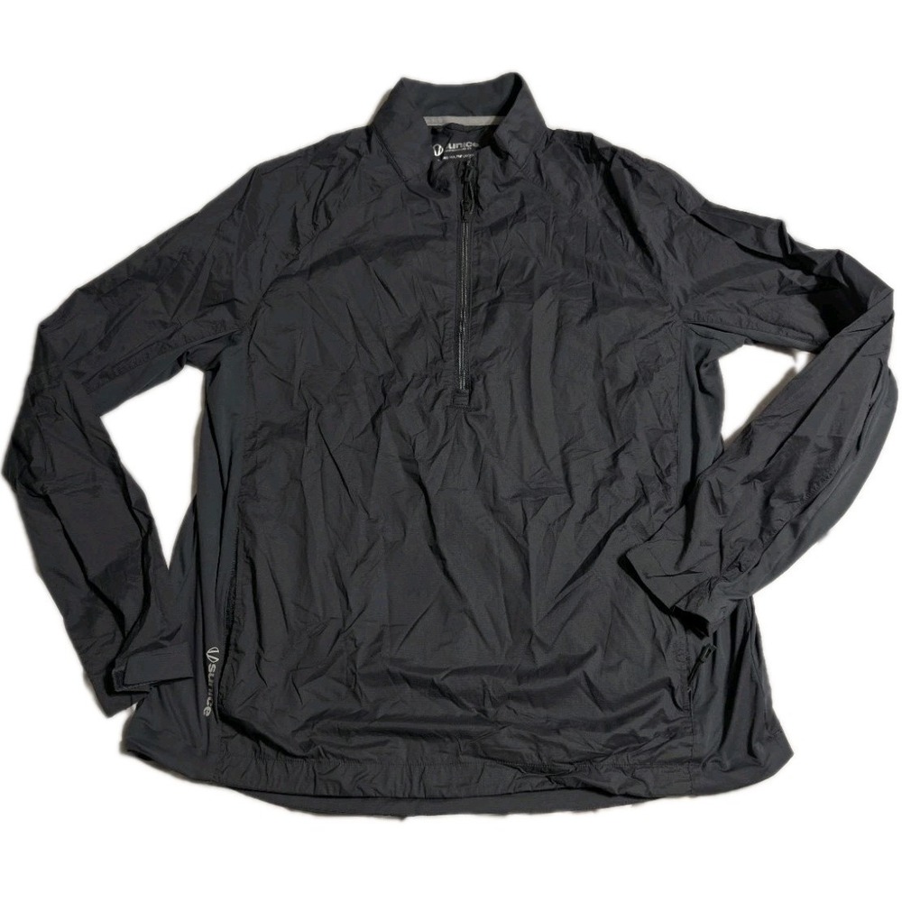 Sunice Mens Large Golf Windbreaker 1/4 Zip Pullover Lightweight Stretch Jacket‎